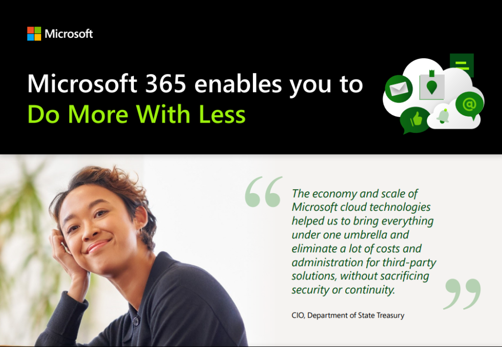 Microsoft 365 Enables You to Do More With Less